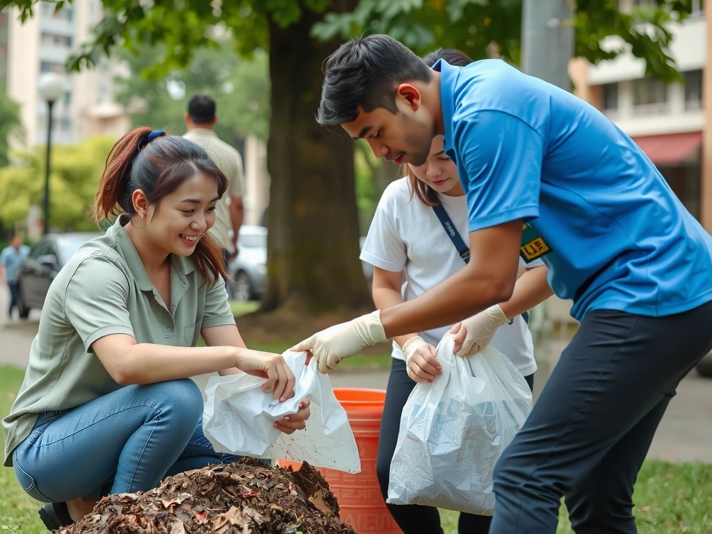 Community cleanup initiative in Metro Manila