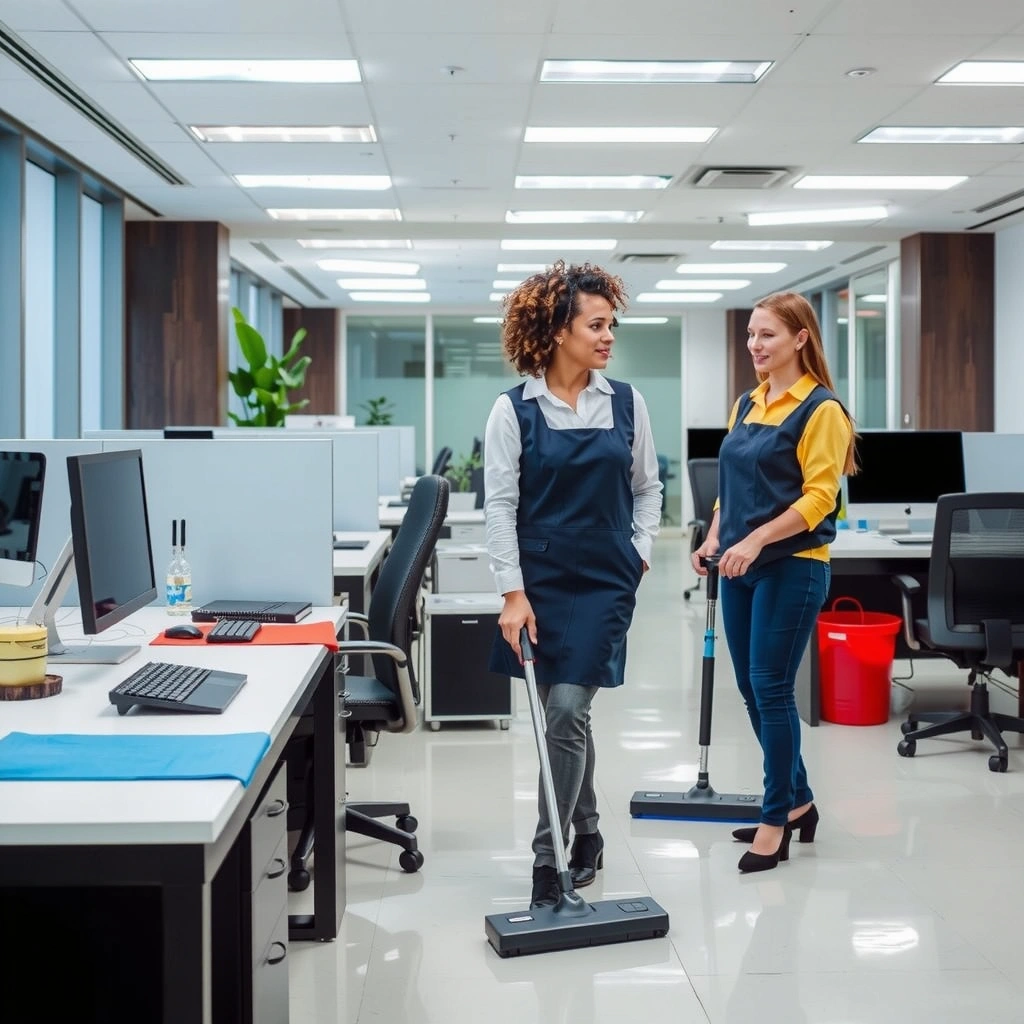 Commercial office cleaning service